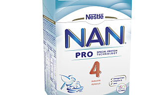 Et glass NAN Pro 4 gir aktive smårollinger mye viktig næring. Foto: Nestlé Et glass NAN Pro 4 gir aktive smårollinger mye viktig næring. Foto: Nestlé