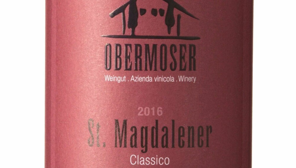 GODT KJØP: Obermoser St. Magdalener Classico 2016. GODT KJØP: Obermoser St. Magdalener Classico 2016.
