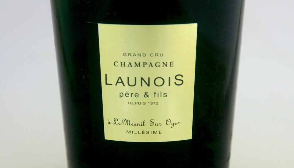 GODT KJØP: Launois Grand Cru Blanc de Blancs Brut 2011. Foto: Arnie Stalheim GODT KJØP: Launois Grand Cru Blanc de Blancs Brut 2011. Foto: Arnie Stalheim