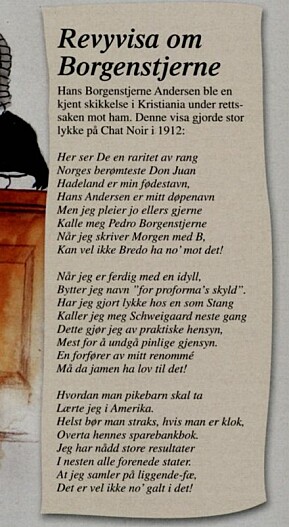 Visa om Borgenstjerne Visa om Borgenstjerne