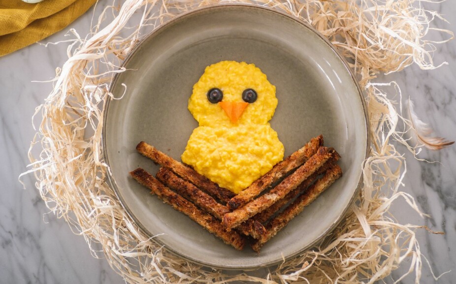 <b>UTE AV EGGET:</b> En god og mettende frokost laget av «ekte» påskeegg. <b>UTE AV EGGET:</b> En god og mettende frokost laget av «ekte» påskeegg.