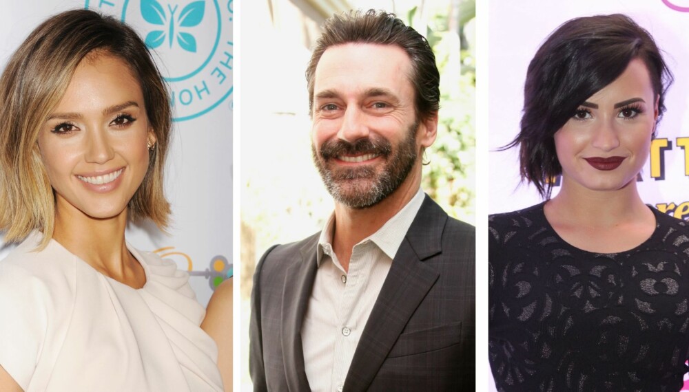 ÅPNE: Jessica Alba, Jon Hamm og Demi Lovato har alle fortalt om sine psykiske lidelser. ÅPNE: Jessica Alba, Jon Hamm og Demi Lovato har alle fortalt om sine psykiske lidelser.