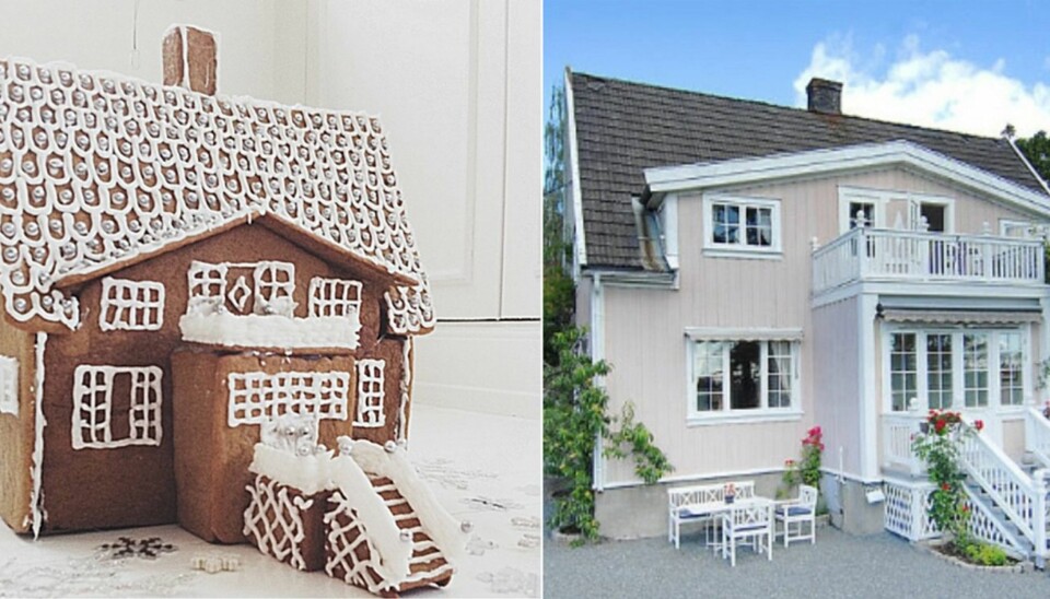 I MINIATYR: Hvorfor ikke gjøre som Lene Serck på Instagram, @leneserck og bruke ditt egen hus som modell for årets pepperkakehus.