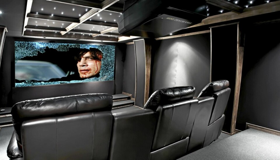 HJEMMEKINO: Slik kan en hjemmekino se ut, med stjernehimmel i taket.