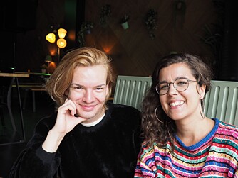  Dáavet Bruun-Solbakk: Fra Tana/Karasjok. Bor i Oslo. Arrangerer Sapmí Pride i Karasjok 25.-28. August. Til høyre: Ane Hedvig Heidrundsdotter Løvold. Doktorgradsstudent. Skrev masteroppgave om skeive samer.