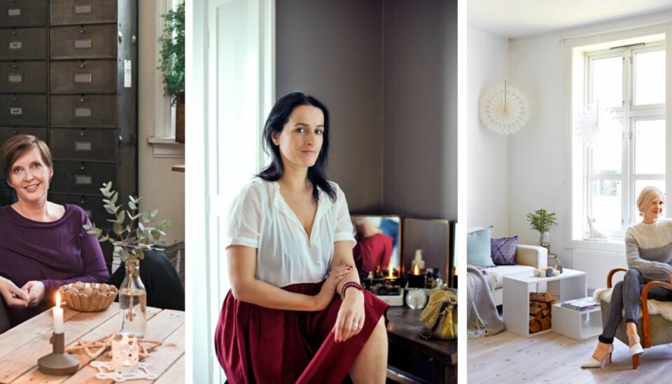 Se hva mammabloggeren, fashionistaen og interiørfotografen må ha for å komme i julestemning. FOTO: Trine Thorsen, Margaret M de Lange, Anniken Zahl Furunes
