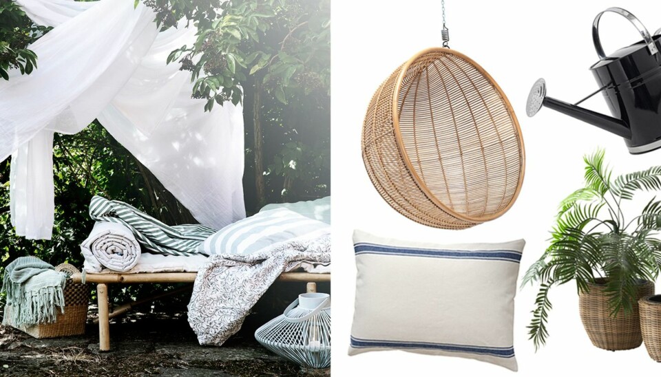 UTETID: Endelig kan vi nyte etterlengtet tid ute i hagen eller på terrassen med sommerlige og lekre elementer rundt oss. Informasjon om produktene får du lenger ned i saken.