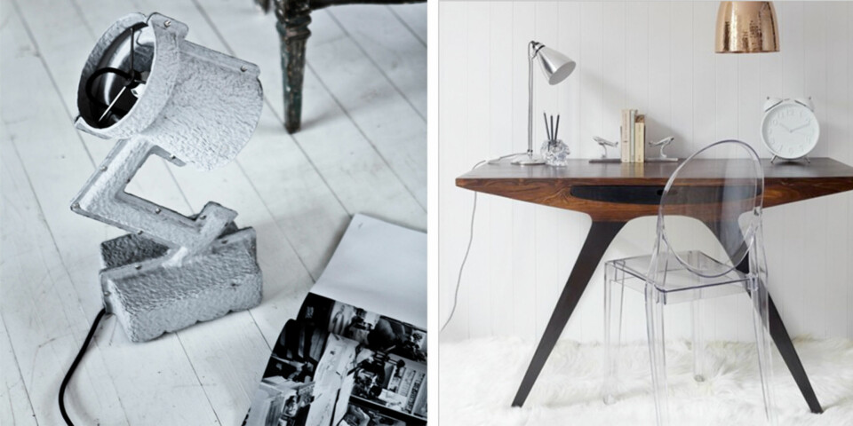 MODERNE: Det finnes masse flott til hjemmekontoret, husk også å sjekke utenlandske nettbutikker.