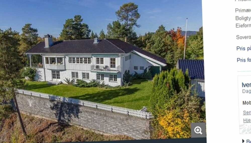 RIKTIG NUMMER TIL SALGS: Dette huset ligger på Snarøya og har postnummer 1367. Det er Norges dyreste boligstrøk i øyeblikket. Huset har et primærareal på 314 kvadratmeter og har en prisantydning på 35 000 000 kroner.