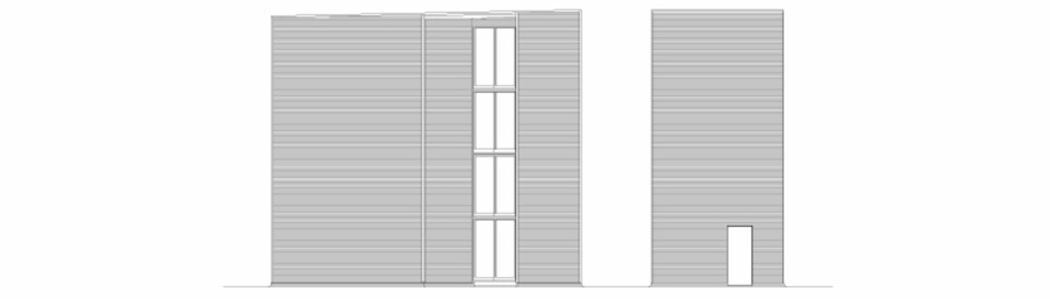 I HØYDEN: Fra gatesiden er det ikke mye som vitner om de spennende løsningene på innsiden av huset.