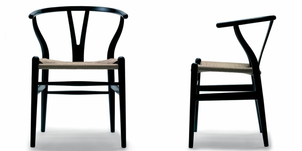 KVALITET MED Y-FAKTOR: Aldri hadde Wegner oppfylt ønsket sitt til de grader som med «Y»-stolen - en rimeligere stol, som samtidig hadde de håndverksmessige kvalitetene Wegner for lengst hadde gjort til sitt varemerke.Stol: «CH 24», kjent som «Y»-stolen (1950). Produsent: Carl Hansen. Design: Hans J. Wegner (1914-2007).