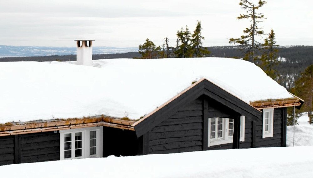 Hytte på fjellet.