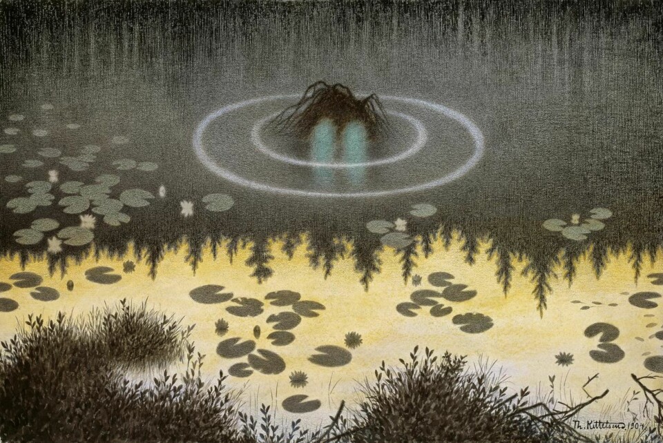 BARNEVAKT?: Nøkken av Theodor Kittelsen.