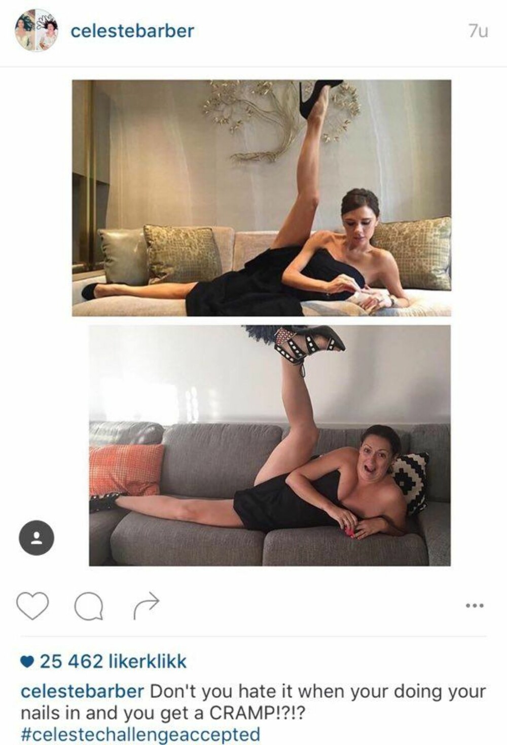 HATER: Hater du det ikke når du får krampe mens du lakker neglene? Sånt skjer - for Victoria Beckham og for Celeste Barber. HATER: Hater du det ikke når du får krampe mens du lakker neglene? Sånt skjer - for Victoria Beckham og for Celeste Barber.