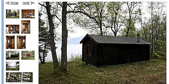 MØRE OG ROMSDAL: Denne hytta ligger på Breidablikk på Averøy.