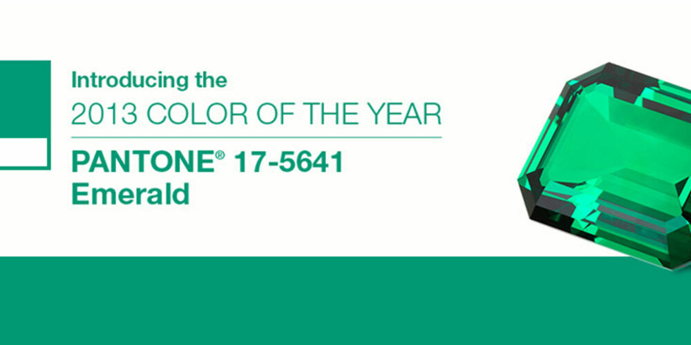 SMARAGD: Her er fargen Pantone mener er årets farge i 2013.