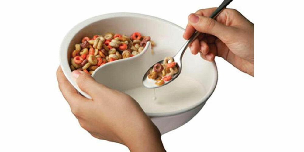 TØRRE CHEERIOS: Her er skålen for deg som er lei av oppbløtede cornflakes.