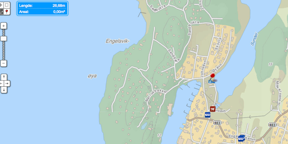 ET REALISTISK STEINKAST: Med en avstand på 26 meter, er vel dette en lengde som er realistisk for de fleste å kaste.