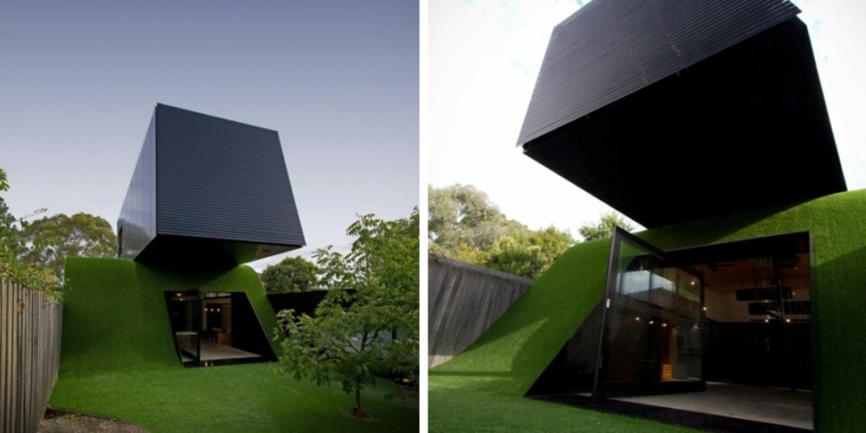 Lagde en haug som det nye huset kunne stå på