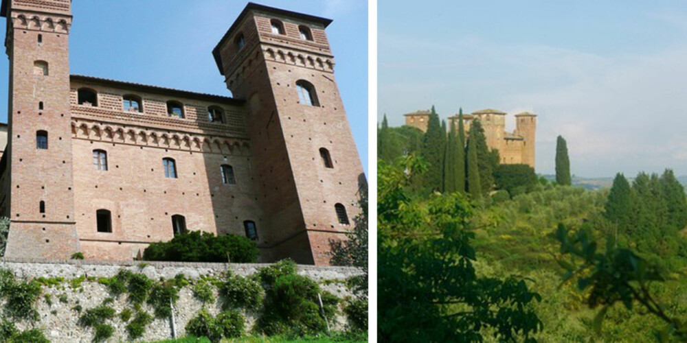 SIENA: I vakre Toscana kan du også leve late dager på et ekte slott.
