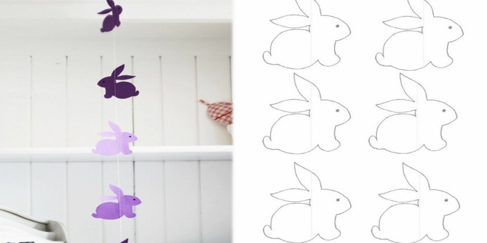 GIRLANDER: Lag en grilander med kaniner.