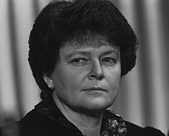 MILJØVERNMINISTER: Her er Gro Harlem Brundtland på World Economic Forum i Davos i 1989. Hun var da statsminister. Men når ble hun statråd?
