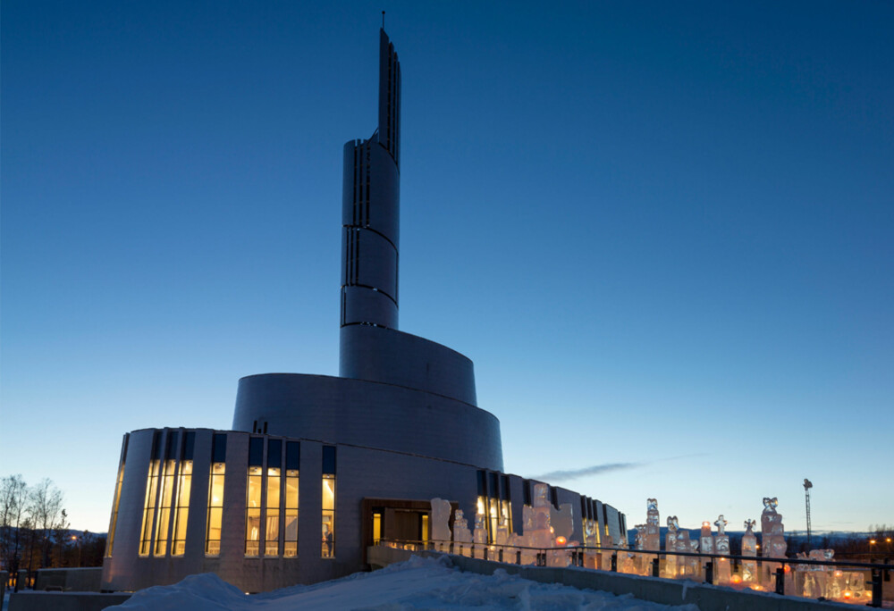 UTLYSTE KONKURRANSE: Alta utlyste en arkitekturkonkurrasne i 2001 og vinnerne fikk lov til å skape byens nye katedral.