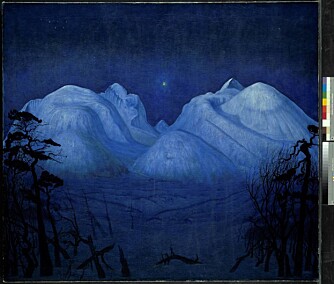 Harald Sohlbergs «Vinternatt i Rondane» fra 1914 er blitt et nasjonalsymbol.