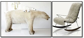 LUNT OG GODT: Legg et isbjørnskinn i favorittstolen din for å holde varmen i vinter.