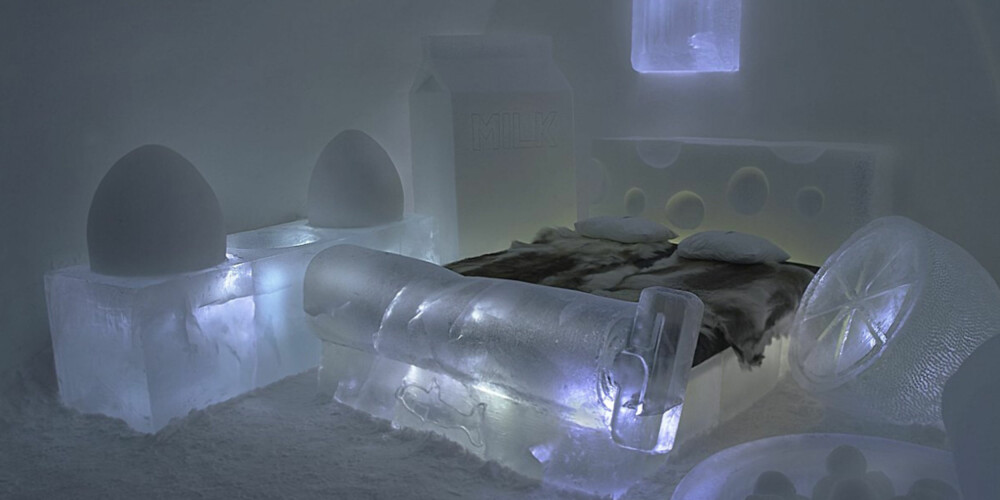 ICE ICE BABY: Dette hotellet har naturlig nok bare åpent om vinteren.