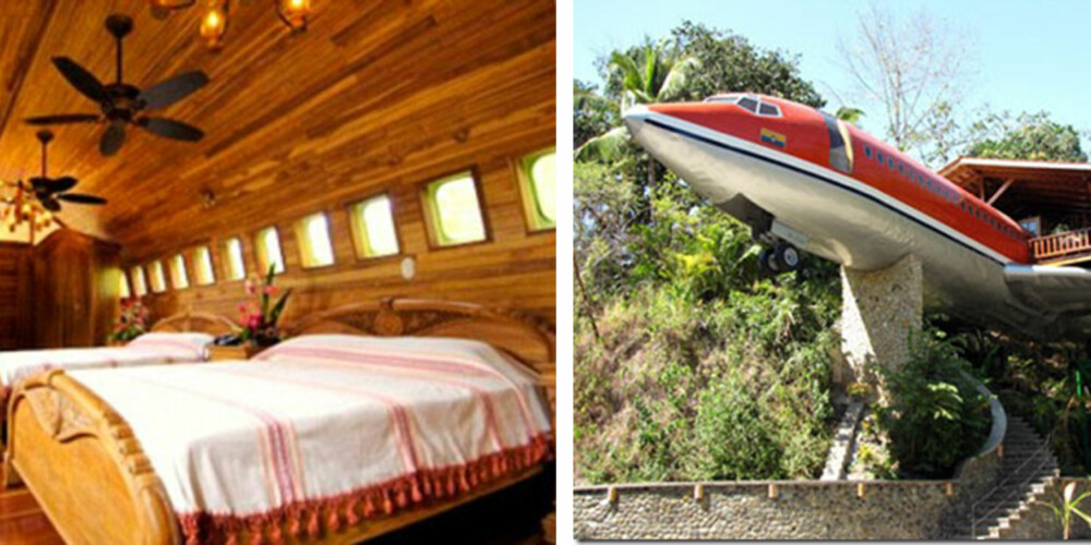 READY FOR TAKE-OFF: I Costa Rica kan du tilbringe natten i et fly.