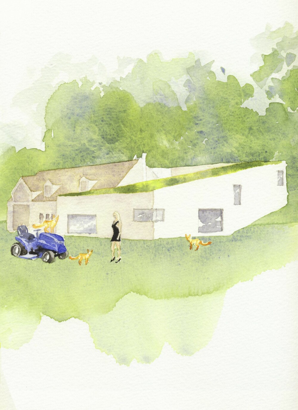 Spiral House Watercolour Spiral House Watercolour
