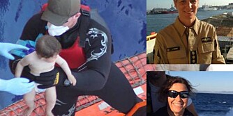 REDDER LIV: Lise Dunham og Anne Marie Bruu deltar i redningsoppdrag i Middelhavet.