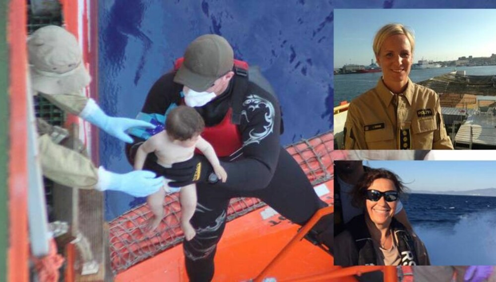 REDDER LIV: Lise Dunham og Anne Marie Bruu deltar i redningsoppdrag i Middelhavet.