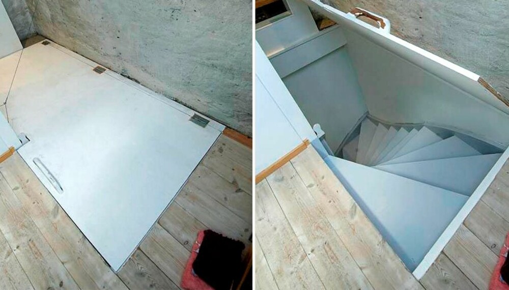 AVSKJERMING: Lag en smart avskjerming med liggende dør mellom loft og etasjen under.