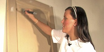 MALINGTEST: Norgesmester for lærlinger, Annie Helen Pedersen, har testet fire vannløselige malinger fra de største produsentene.