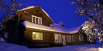 BJØRNDALEN-HYTTA: Vinterstemning i skiskytterpalass.