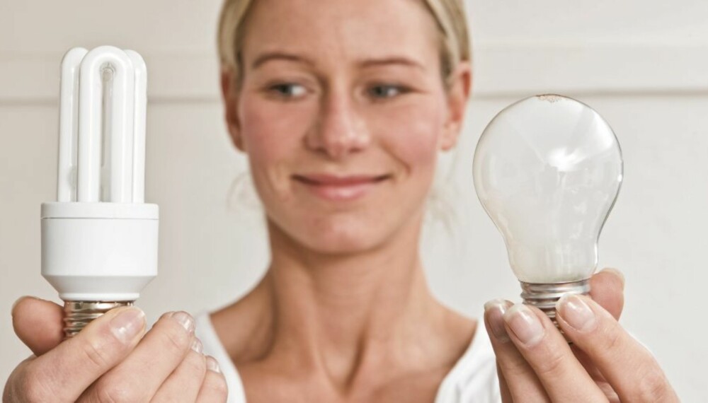 FORBUDT MED GLØDEPÆRE: Bytt glødepæren ut med sparepære eller led-lys. FORBUDT MED GLØDEPÆRE: Bytt glødepæren ut med sparepære eller led-lys.
