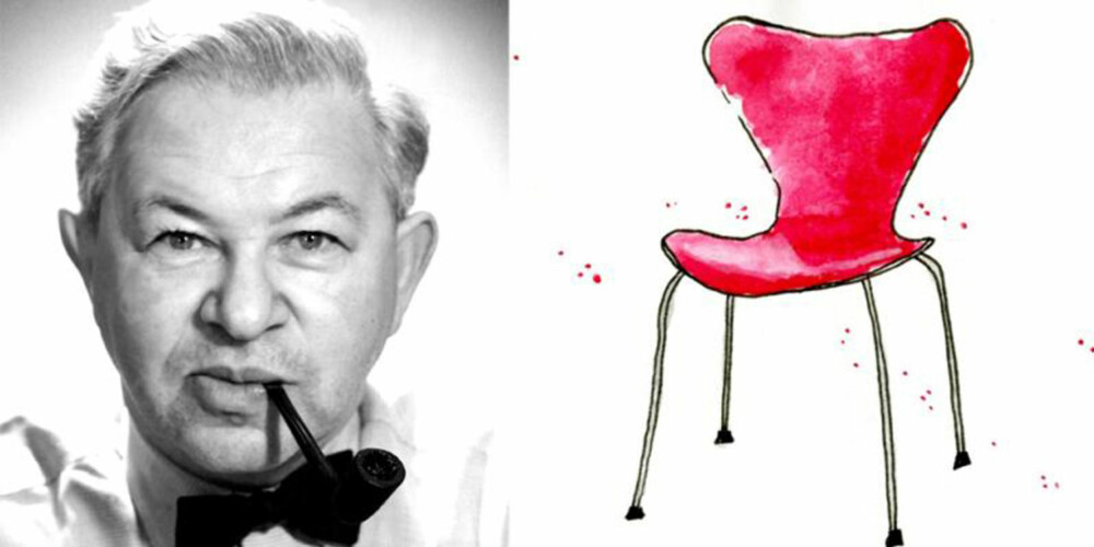 KJENDISARKITEKT: Arne Jakobsen er kjent over hele verden for sin arkitektur og møbeldesign. Mest kjent er kanskje stolen Syvern.