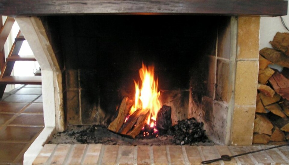 ÅPEN PEIS: Koselig, men ikke energieffektivt.