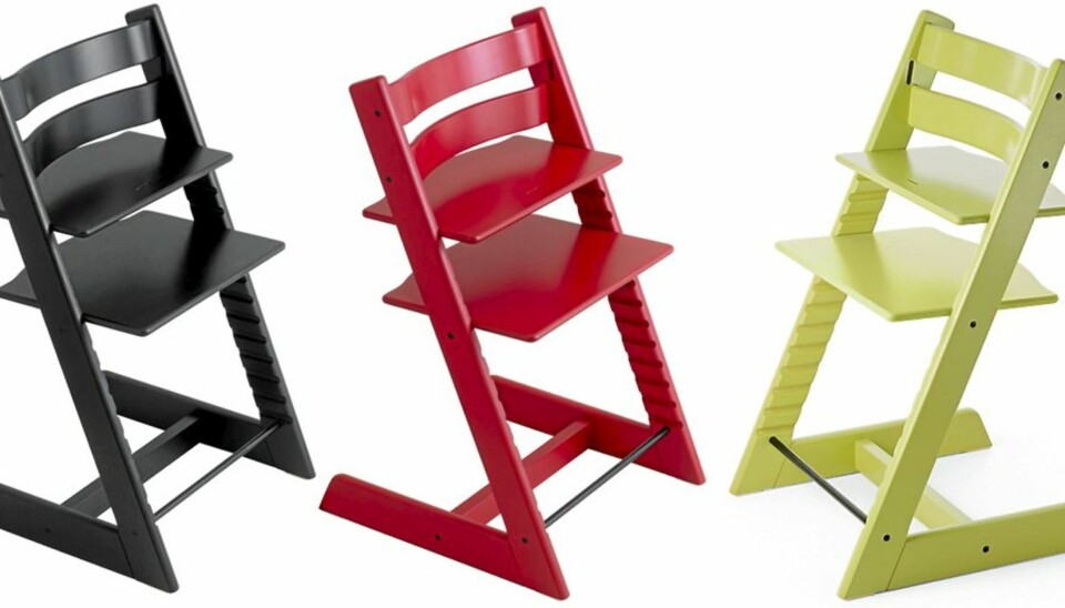 SOLGT MILLIONER: Kjær barnestol har mange navn: Kinderhochstuhl, chaise evolutive, highchair...