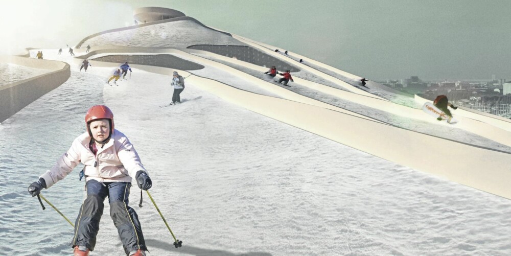 SKIBAKKE PÅ FORBRENNINGSANLEGG: Det nye forbrenningsanlegget vil få skibakke på taket.