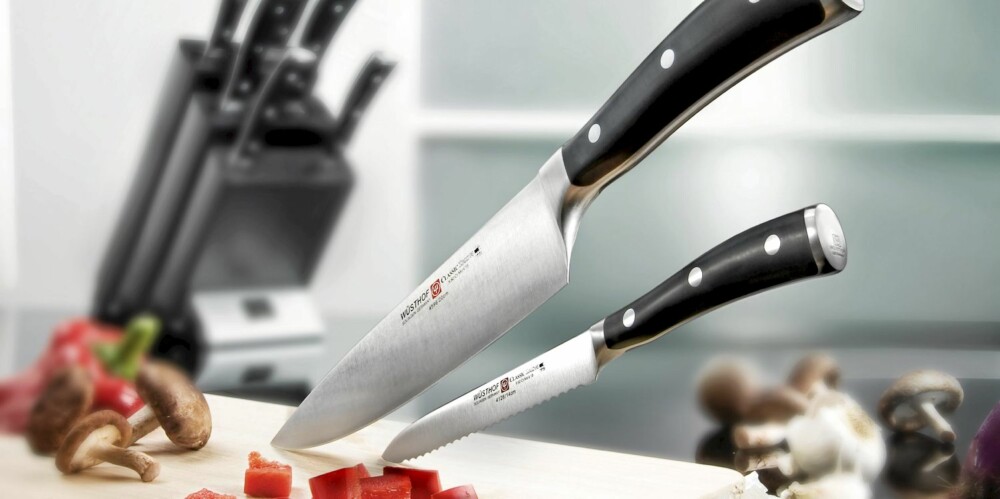 KNIVER: Wüsthofkniver er flotte og praktiske på kjøkkenet. Disse ligger på 675 kroner og oppover.