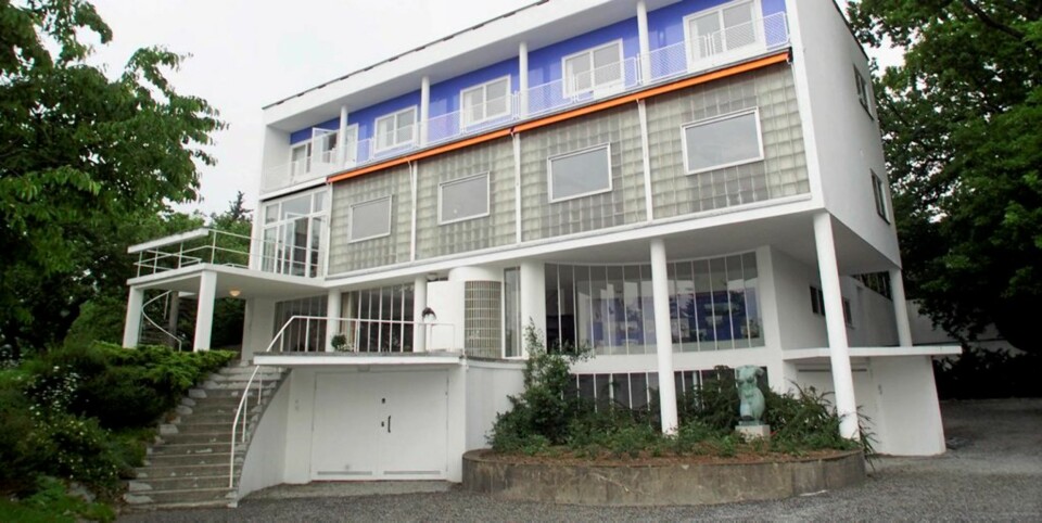 RESTAURERT:  Villa Stenersen i Oslo. Funkis-stil .