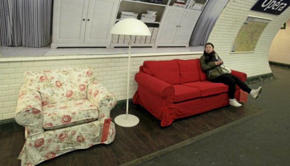 Ikeas stunt i metroen i Paris.
