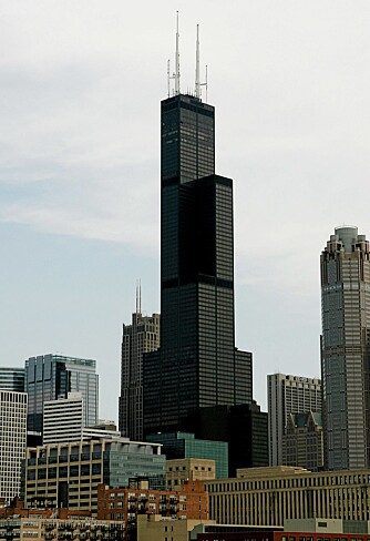 The Sears Tower i Chicago. Her kan du gå på toalettet 412 meter over bakken.