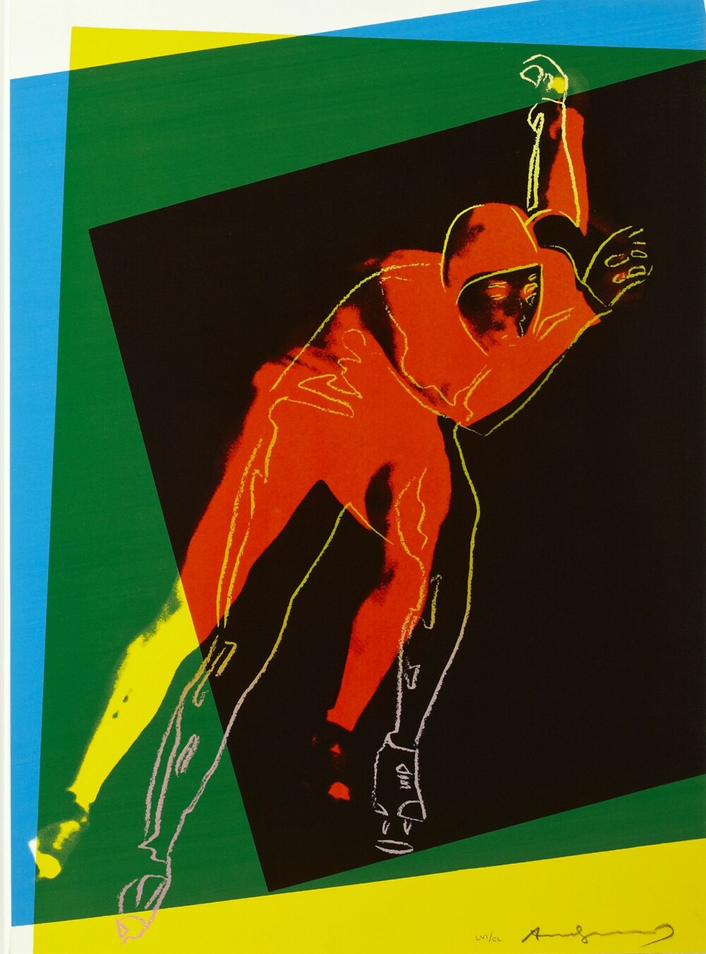 Ikke hovedverk. Andy Warhols bilder er blant dem som oppnår høyest pris i verden. Serigrafiet Speed Skater fra 1983 er ikke et av hans meste kjente motiver, og verdivurderes i dag av Blomqvist til 50-70 000 kroner.