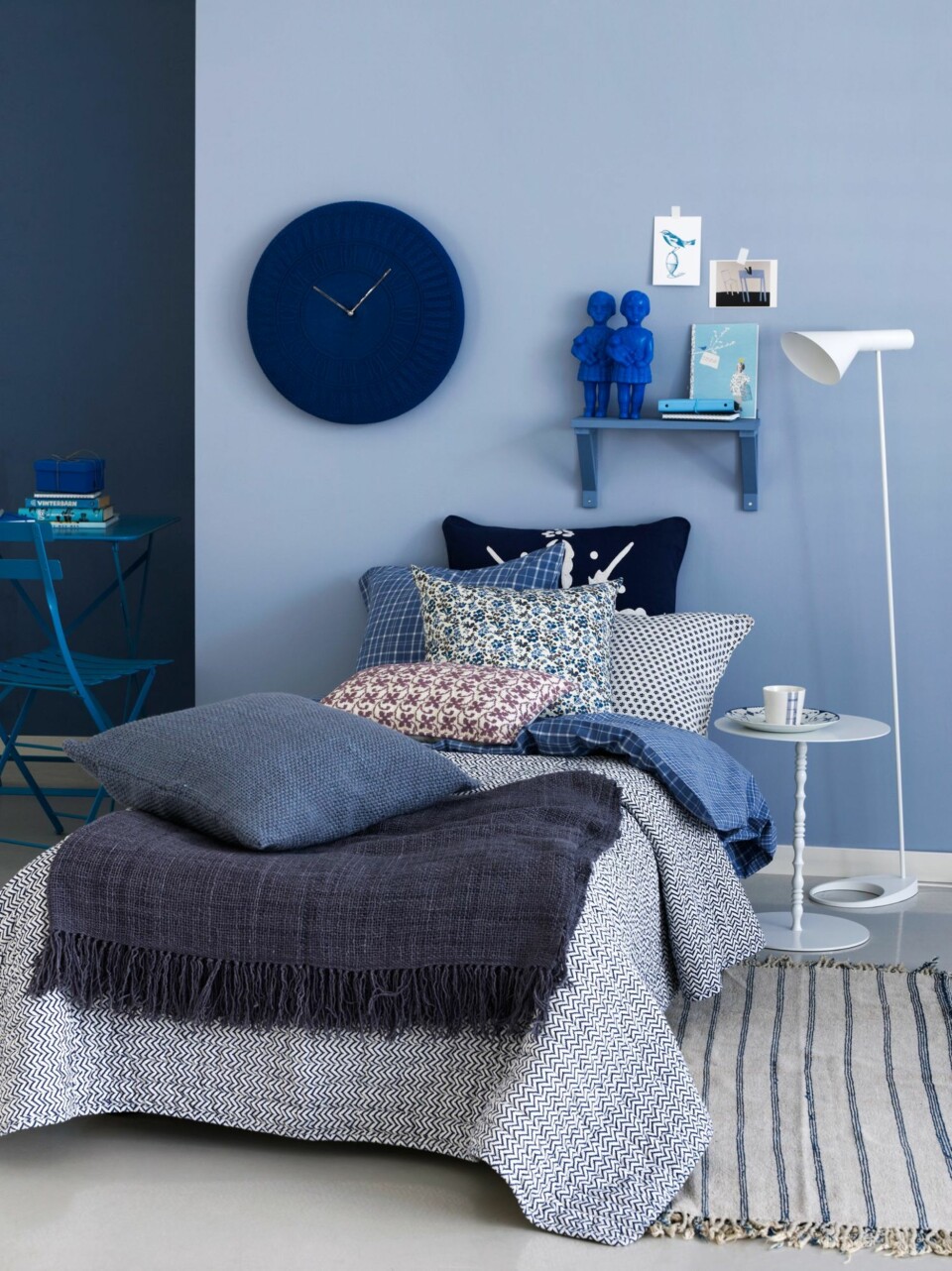 SOV I RO: Åndedrettet, pulsfrekvensen og blodtrykket synker når vi utsettes for blått. Fargen kan derfor fungere godt på soverommet.