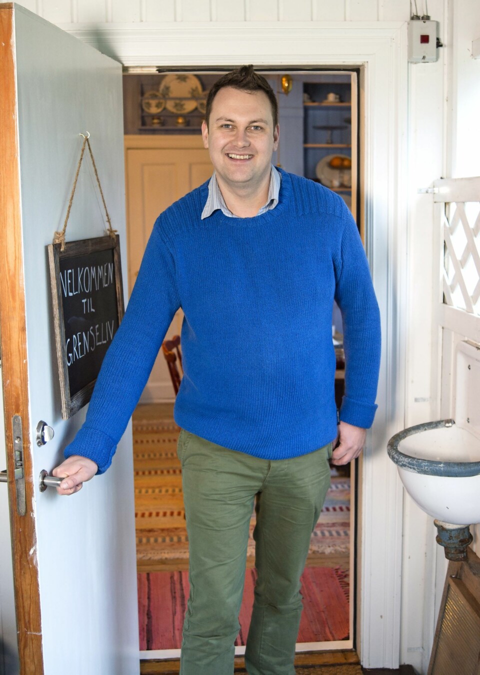 SVENSK RO: - Skuldrene senkes flere hakk når jeg krysser grensa og vet at drømmen min er rett i nærheten, smiler Lars Johan om landstedet hos søta bror. FOTO: Helge Eek