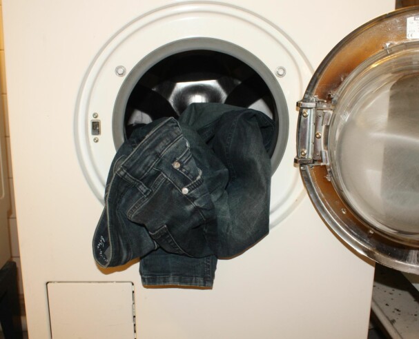 INN MED JEANSENE: Klart jeans skal vaskes. 